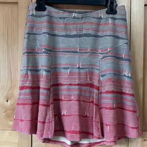 NIC+ZOE Striped Pink and Gray Women's Skirt